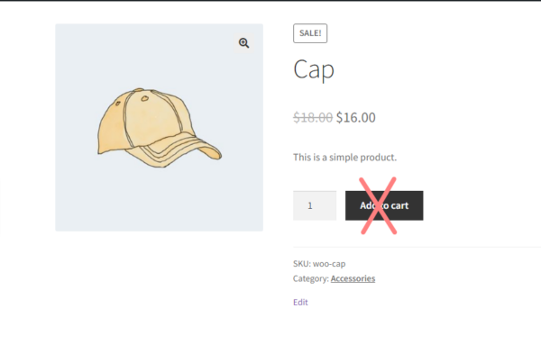 hide add to cart button after purchased